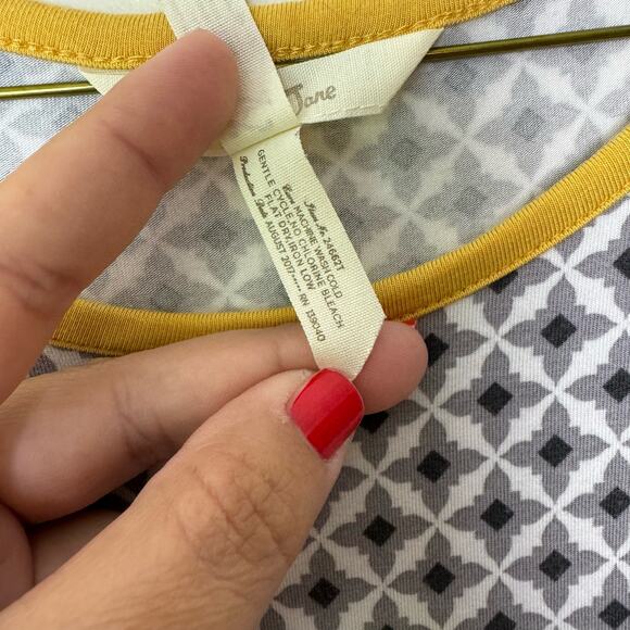 Matilda Jane Women's Make Believe Starstruck Raglan Tunic Blouse Top Size LARGE - Picture 8 of 8